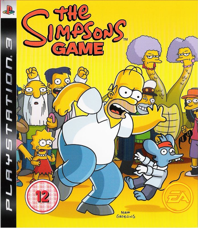 The Simpsons Game box art for Playstation 3